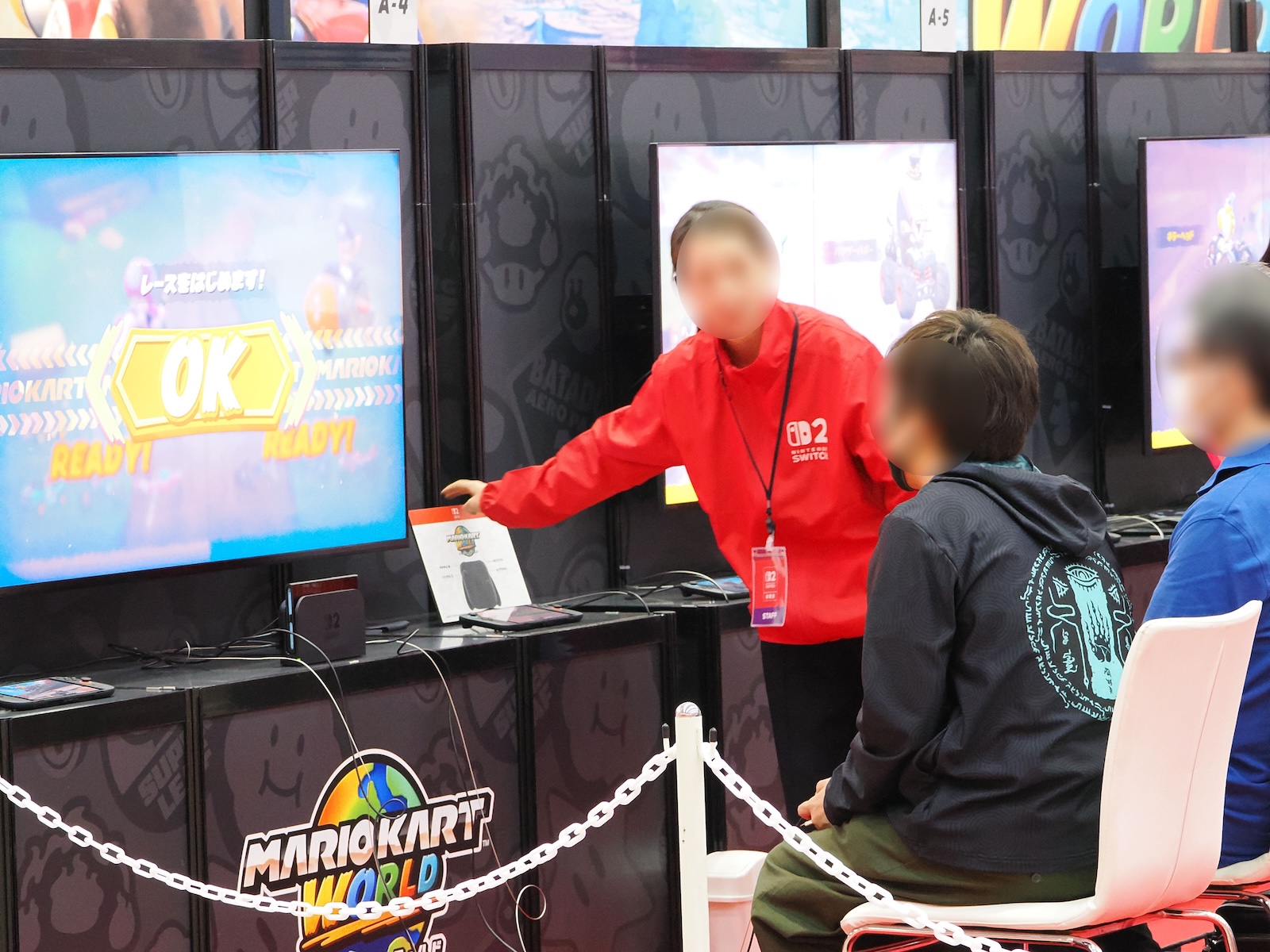 来場者全員がプレイすることもあり、かなり大規模なブースだ