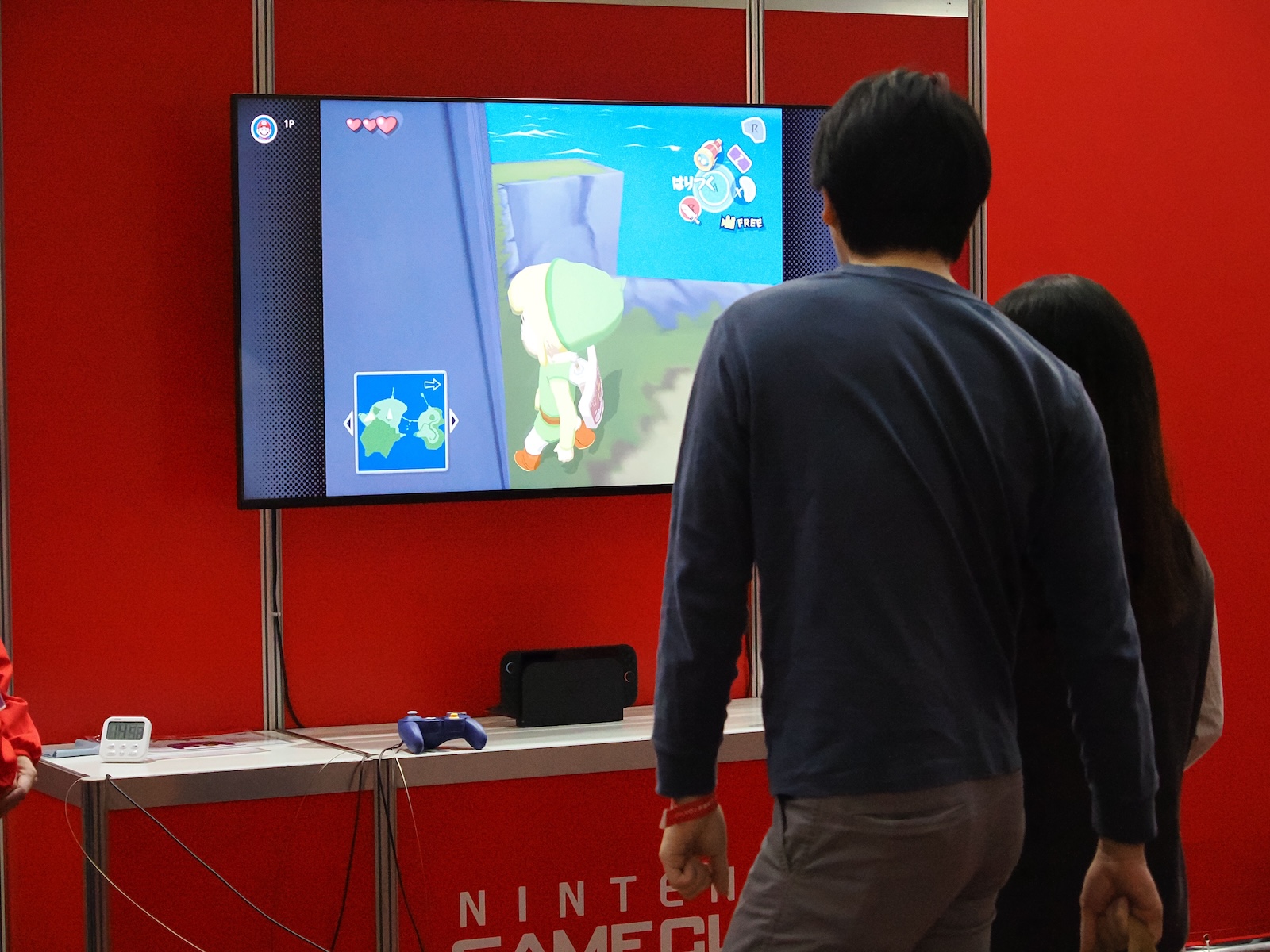 実際に「ニンテンドー ゲームキューブ コントローラー」でゲームを体験できた