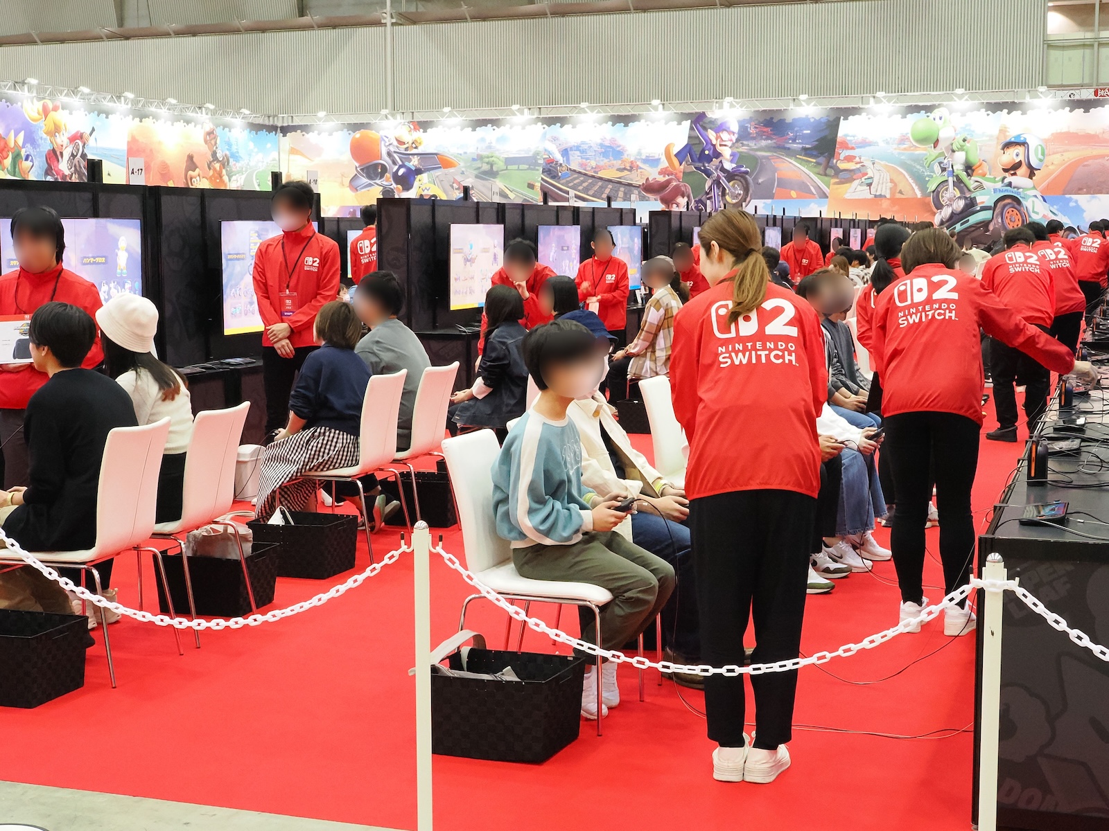 来場者全員がプレイすることもあり、かなり大規模なブースだ