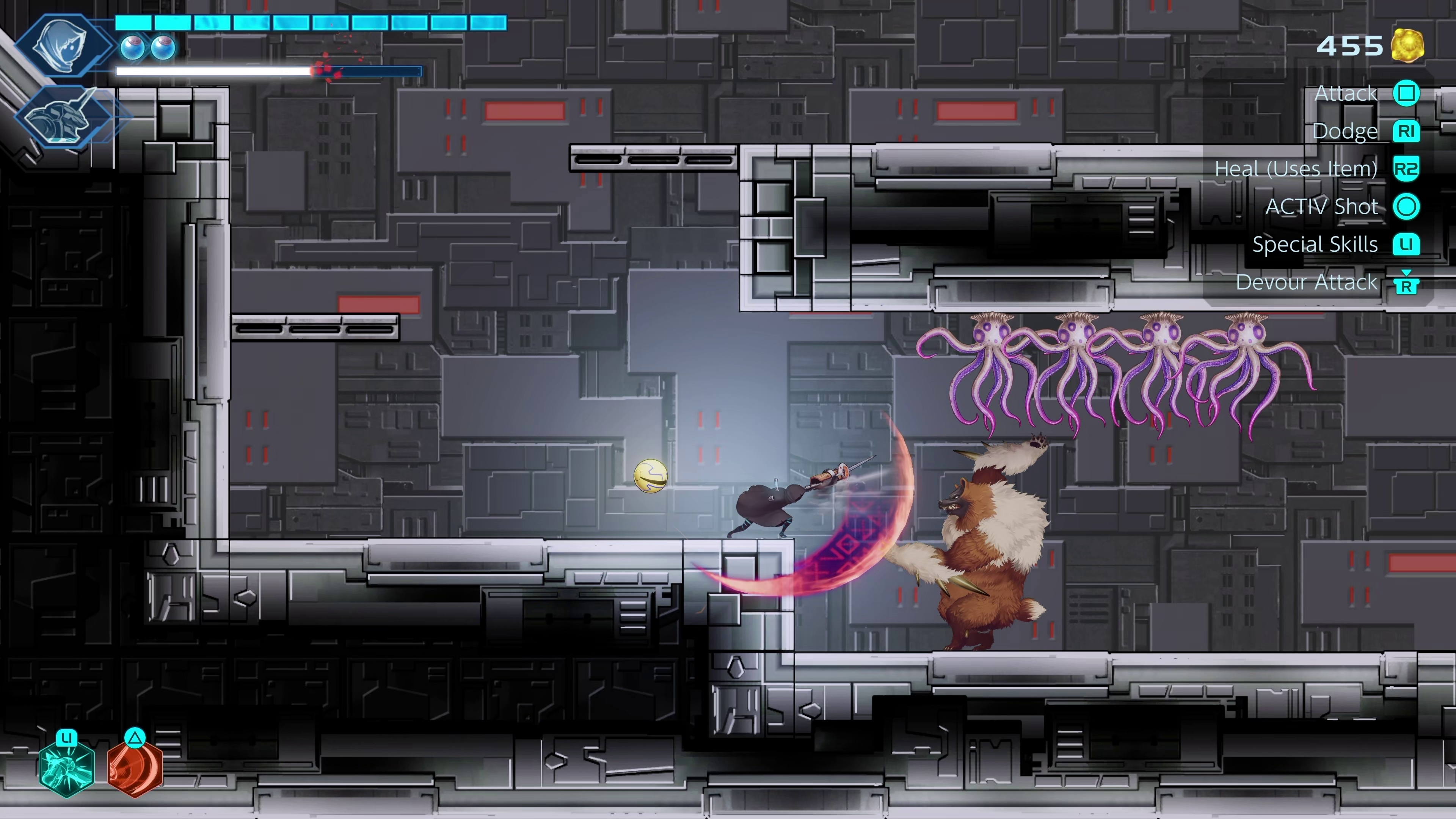 正体不明の剣士。PUCKに導かれるまま巨大な塔を目指す