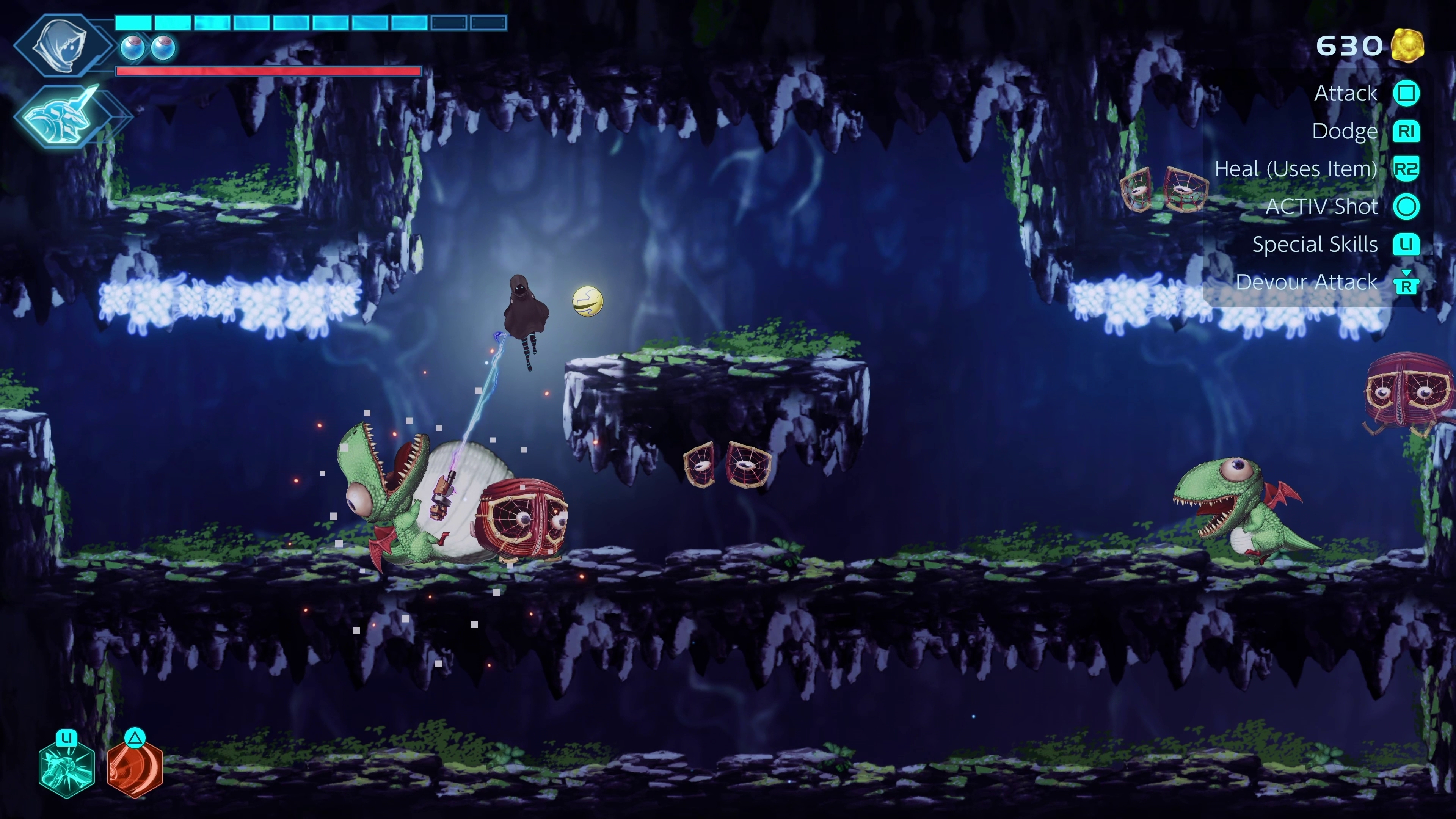 通常の攻撃ではプーカァとファイガを倒すことができない。ACTIVショットで膨らんで破裂する絵面がヤバすぎる