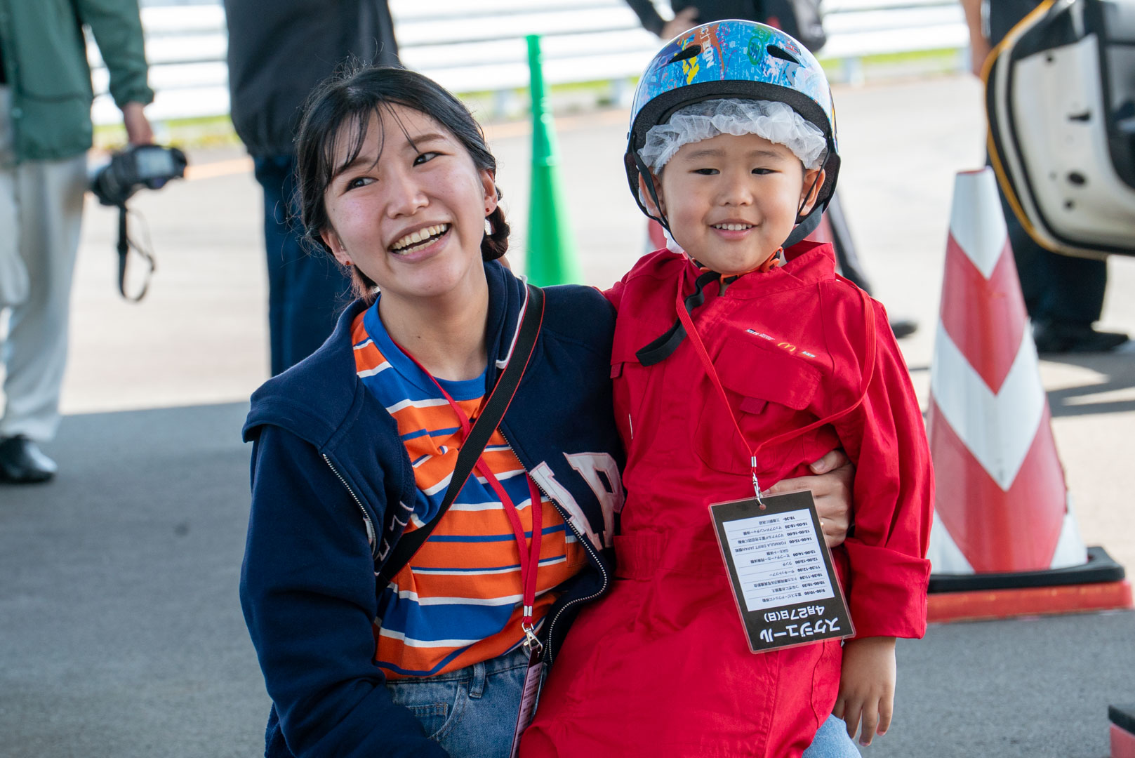 ほっとするお母さんの笑顔が素敵