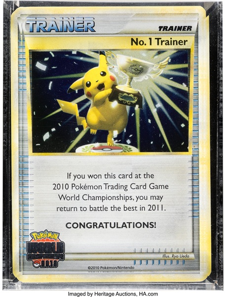 ポケモンカード「ポケモンワールドチャンピオンシップス2010」 No.1トレーナー 優勝賞品カード