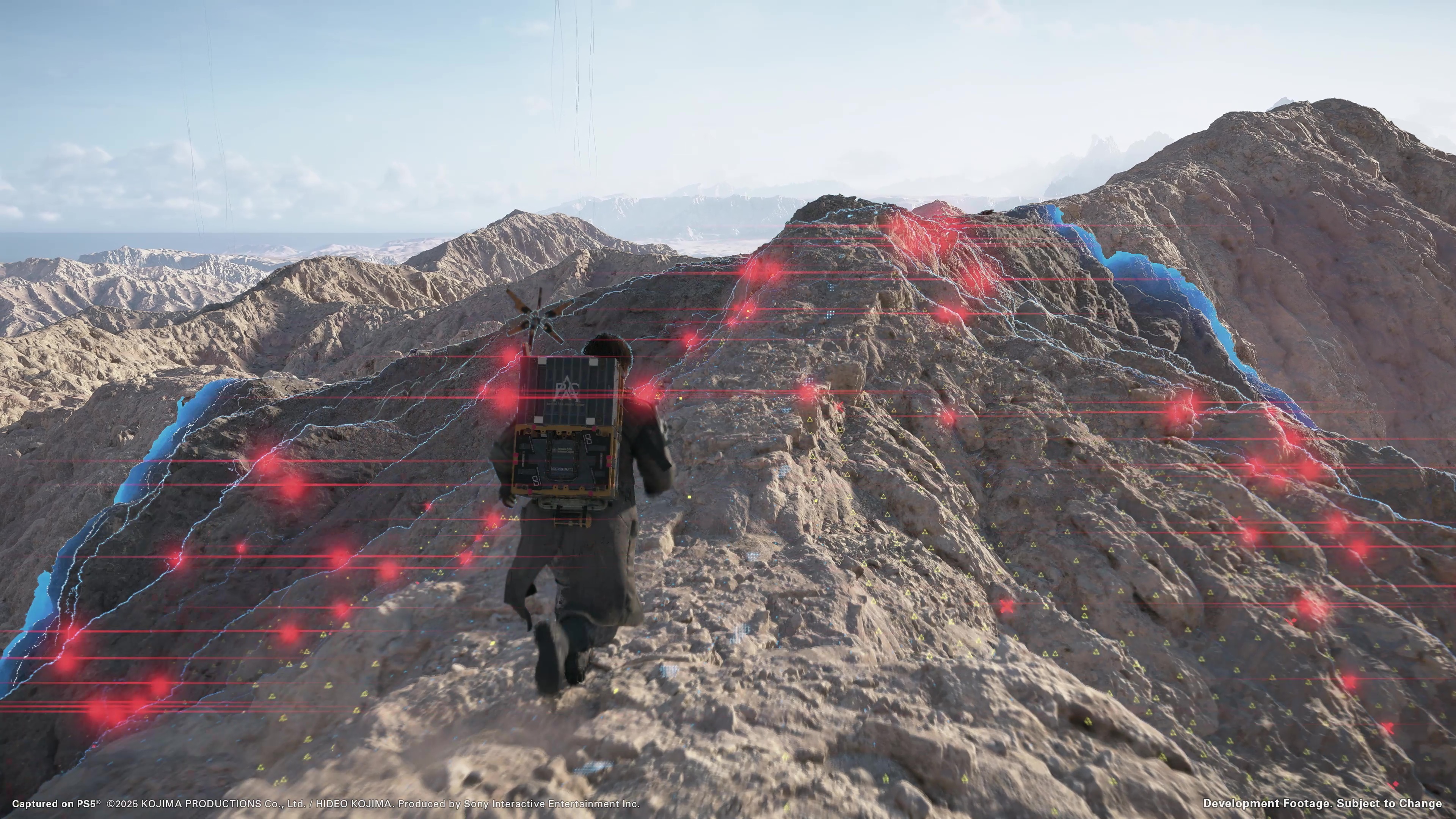 地形センサーを使えば一定範囲の地形を把握できる。