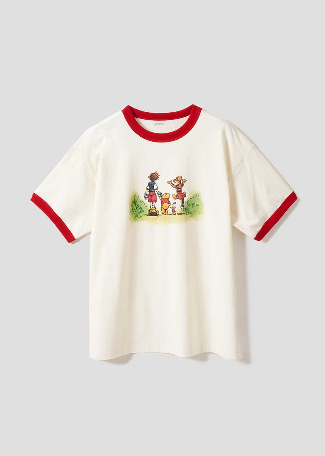 100エーカーの森｜ビッグシルエットトリムTシャツ 4,500円