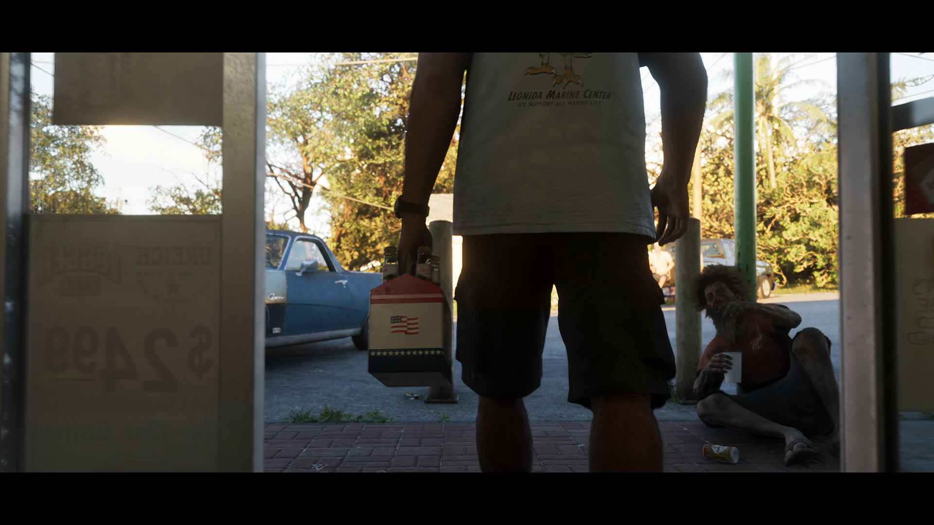 酒屋にはホームレスが寝転がっている