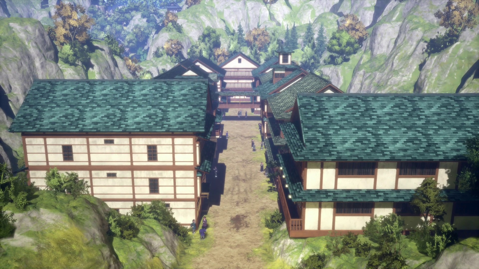 緻密に表現された刀鍛冶の里を自由に走り回れる