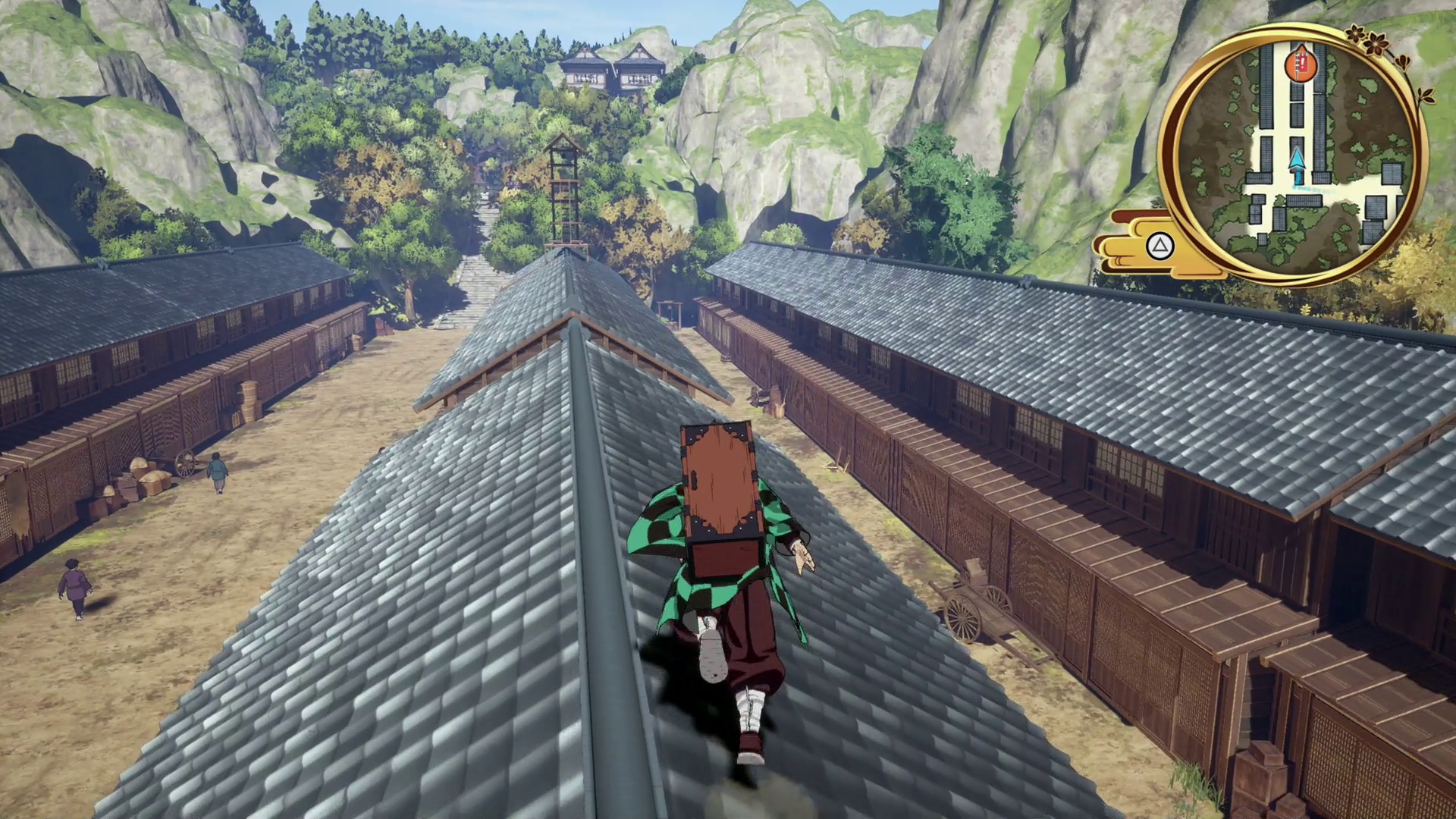 屋根の上を駆ける爽快感は普段と違う景色も楽しむことができ、印象的だ