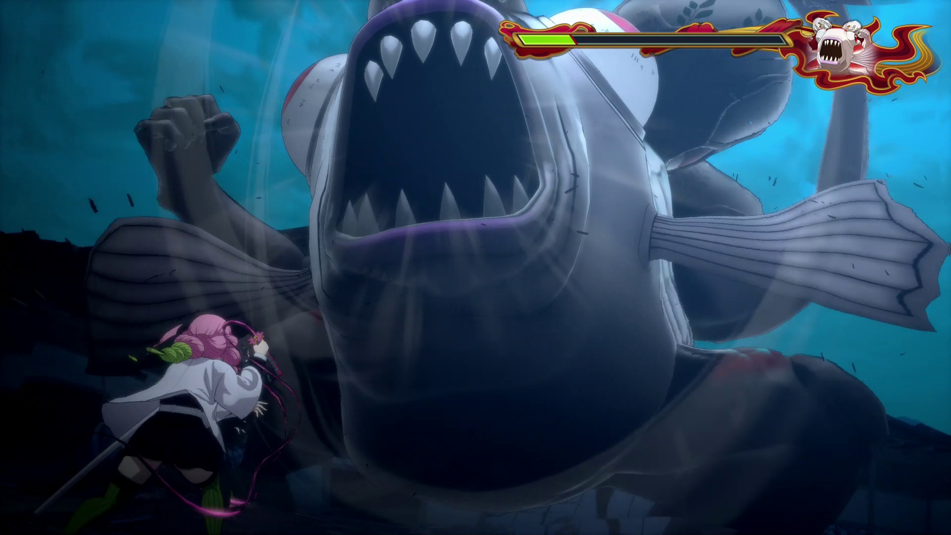 鬼を一定数倒すと中型や大型の鬼が登場し、ステージが進行していく