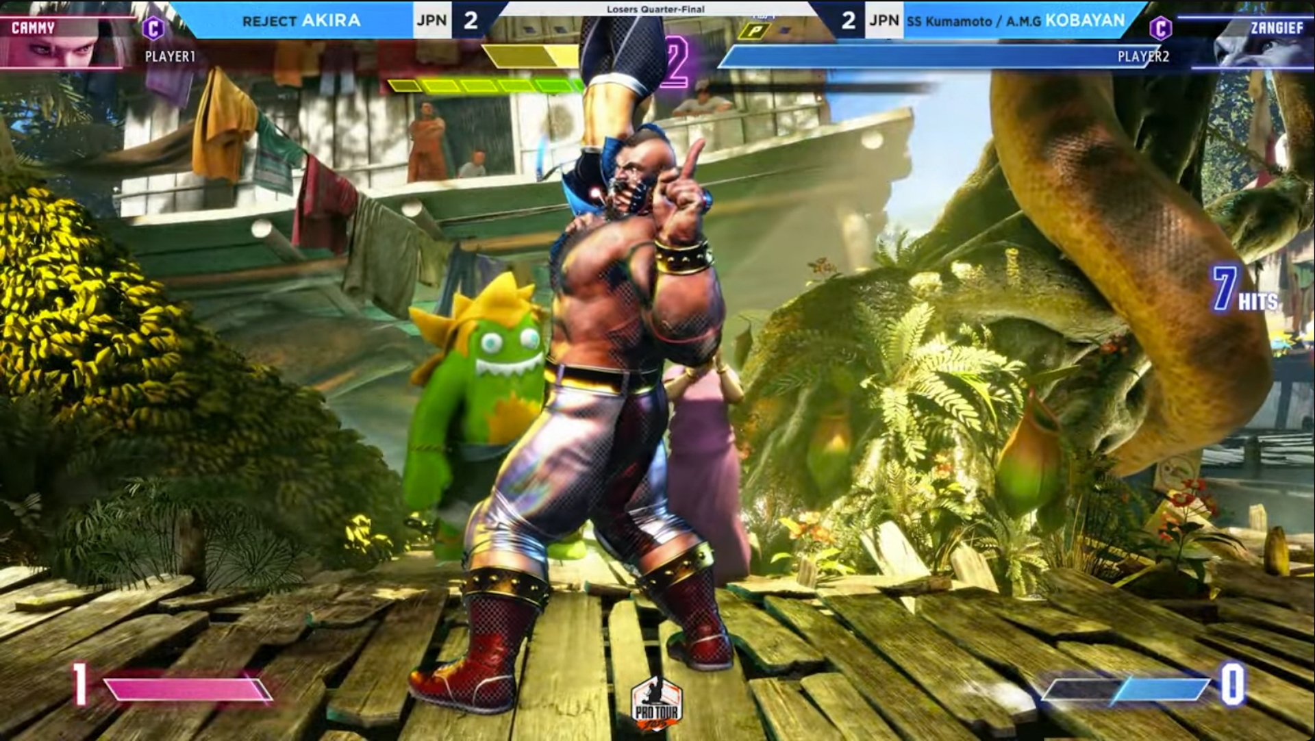 試合はフルカウントフルセットまでもつれ込む接戦だったが、最後はこばやん選手のザンギエフの勢いが止まらずそのまま攻め切って勝利！