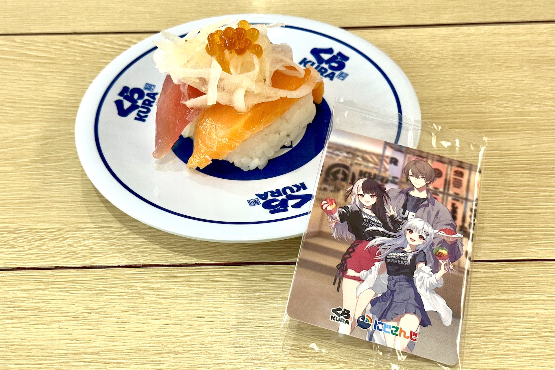 SMC組 まぐろ＆サーモンのカルパッチョ寿司 価格：250円