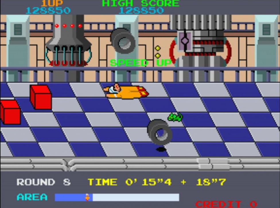 ランナーの行く手に待ち受けるさまざまな障害物。いずれも一度触れただけでダウン、または体勢を崩されてタイムロスになってしまう