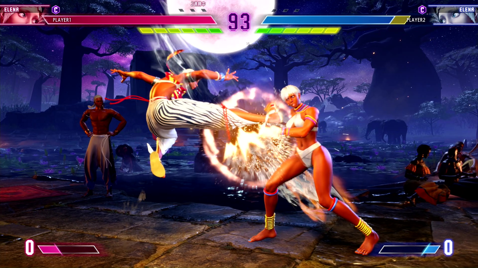 ジャンプ後の密着状態などで使えば、相手の下段攻撃や投げをよけてカウンターヒットさせられる