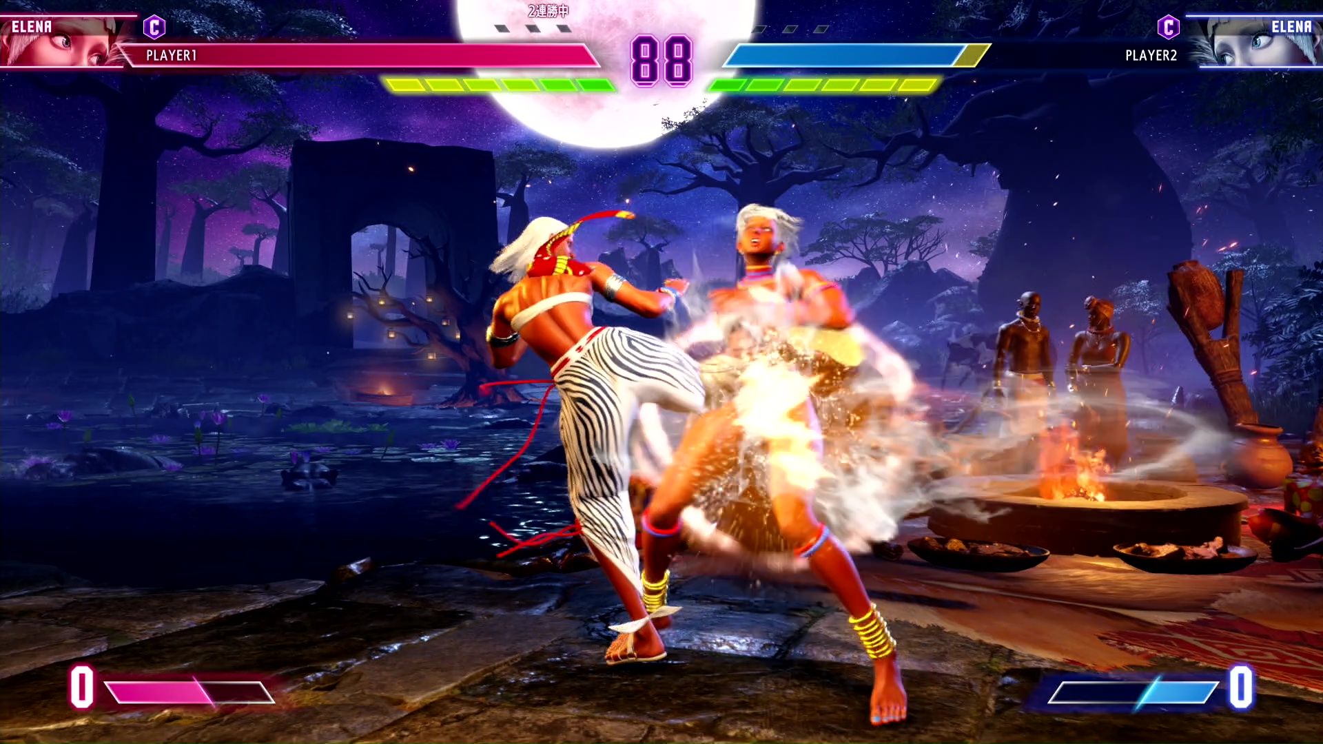 他のキャラクターの中Kと比べてリーチが短いので、差し返しなどで使うのは難しそうだ