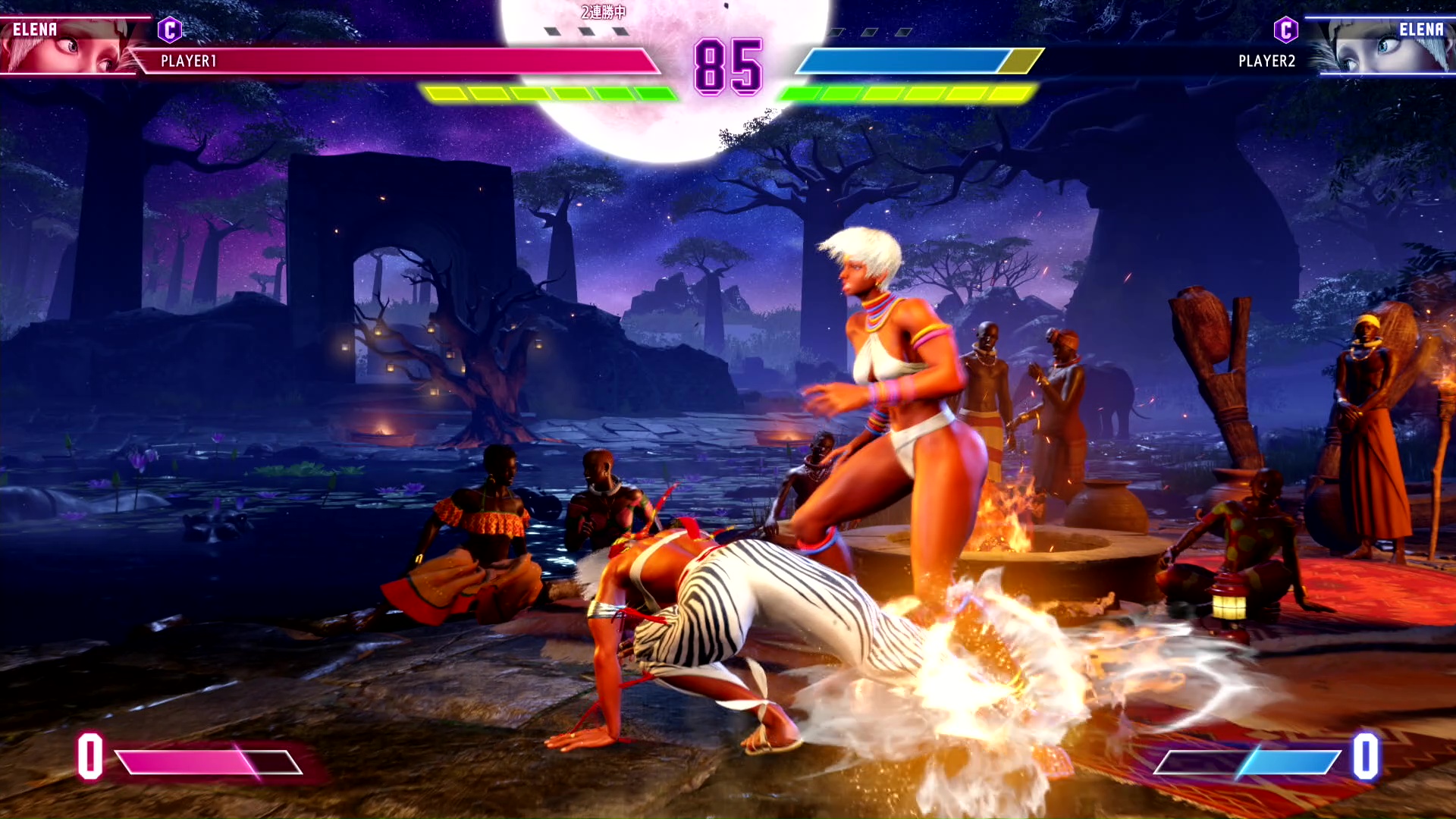 中段技のハンドスタンドウィップとこの技を混ぜて使えば、相手をかく乱させることができる