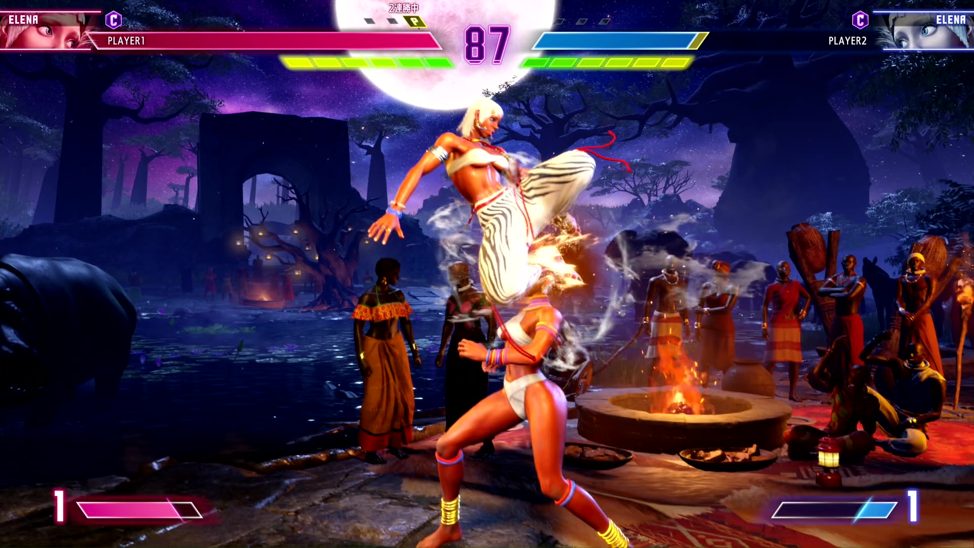 一段目で止めて投げたり、めくりでガード方向を逆にするなど、相手を揺さぶるのに効果的