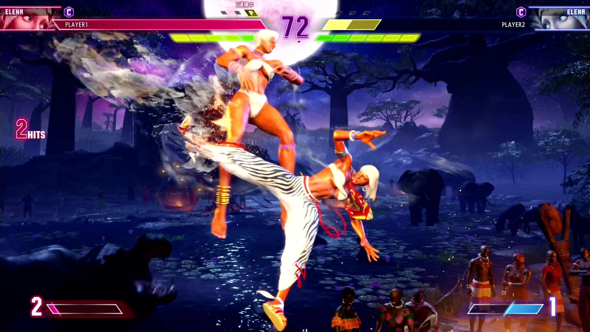 初段の判定が上方向に強いので、相手の飛びを見てから昇りで技を振って落とすことができる