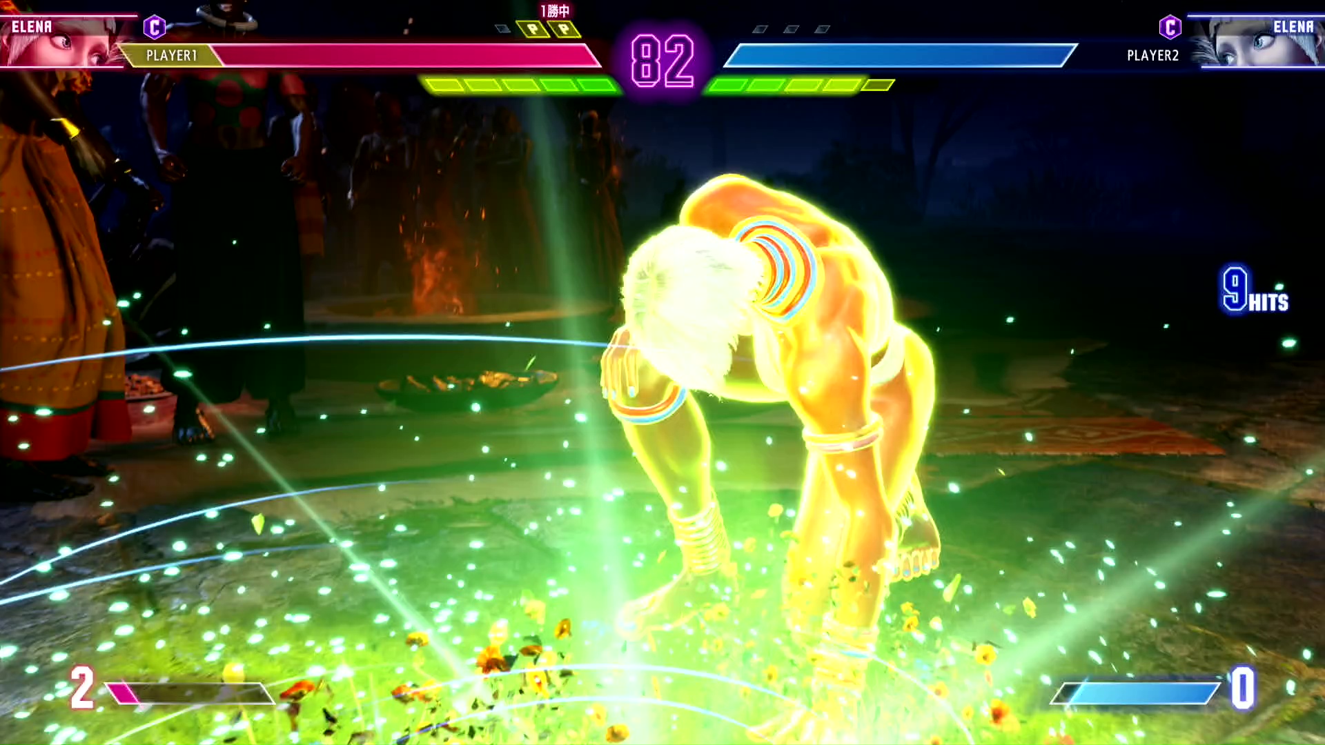 スーパーアーツ演出中に下方向に入力しているとヒーリングが発動する。回復量は1500程度