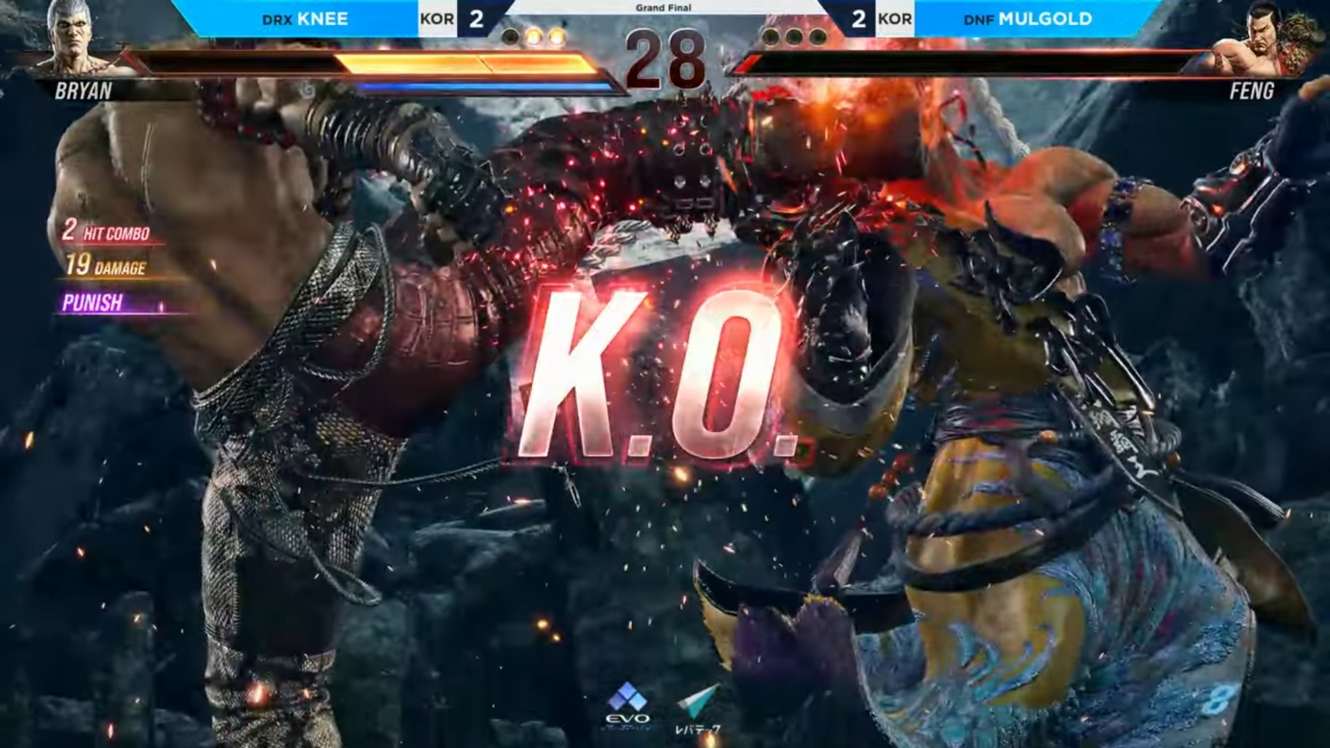 最後も相手の上段派生を見切って、小さなダメージをしっかり取ってのKO。画面左側の「PUNISH」の文字が「お前の考えていることは全てお見通しだ」と訴えているかのようだ