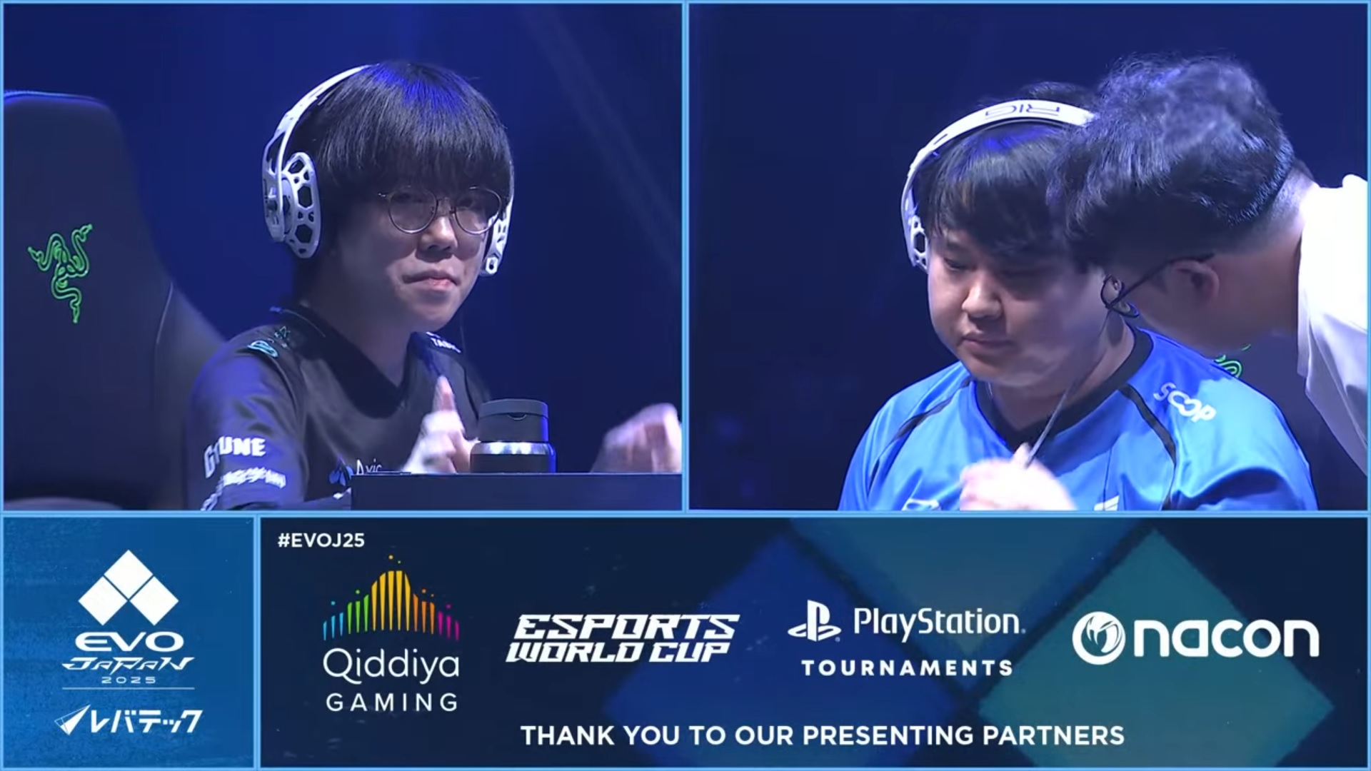 2試合を取られるとここで敗退となる両者。試合を取られた際、敗北した側のみコーチを要請できた。PINYA選手が勝利した後はMeo-IL選手が勝利したので、双方のコーチング風景が見られる貴重な試合となった