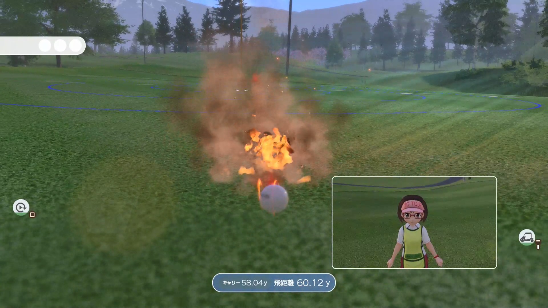 「みんなのGOLF」ならではの“燃える”バックスピンも健在だ