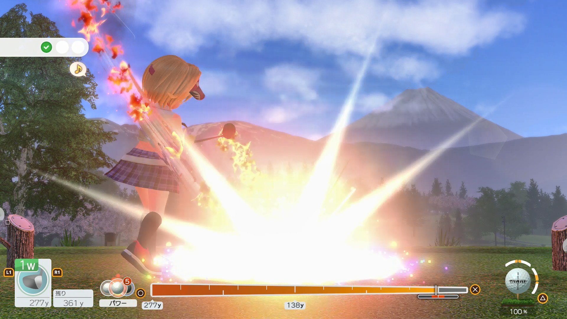 ラウンド辺り10回ほどの使用回数制限がある「パワーモード」は飛距離を10ヤードほど伸ばせる