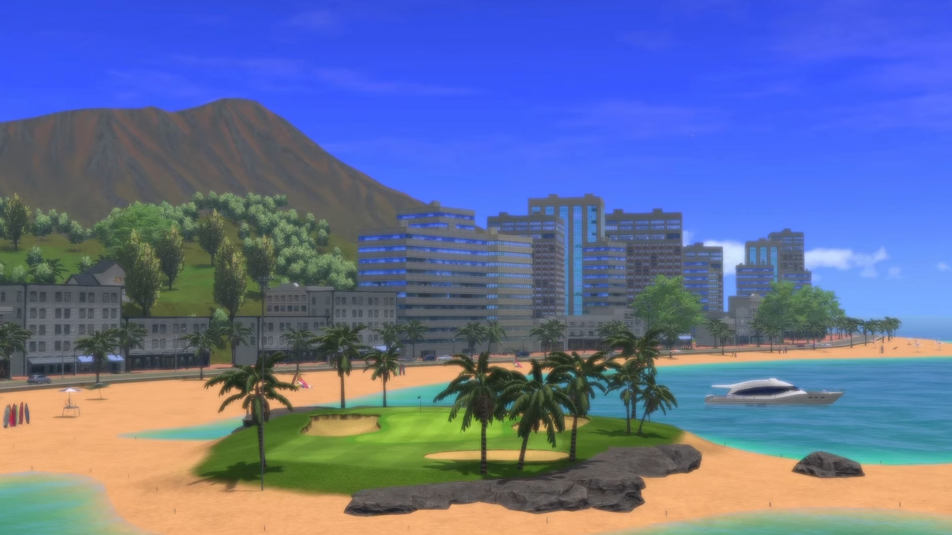 「アロハビーチリゾート」はワイハなリゾート感が満喫できるコースとなっている