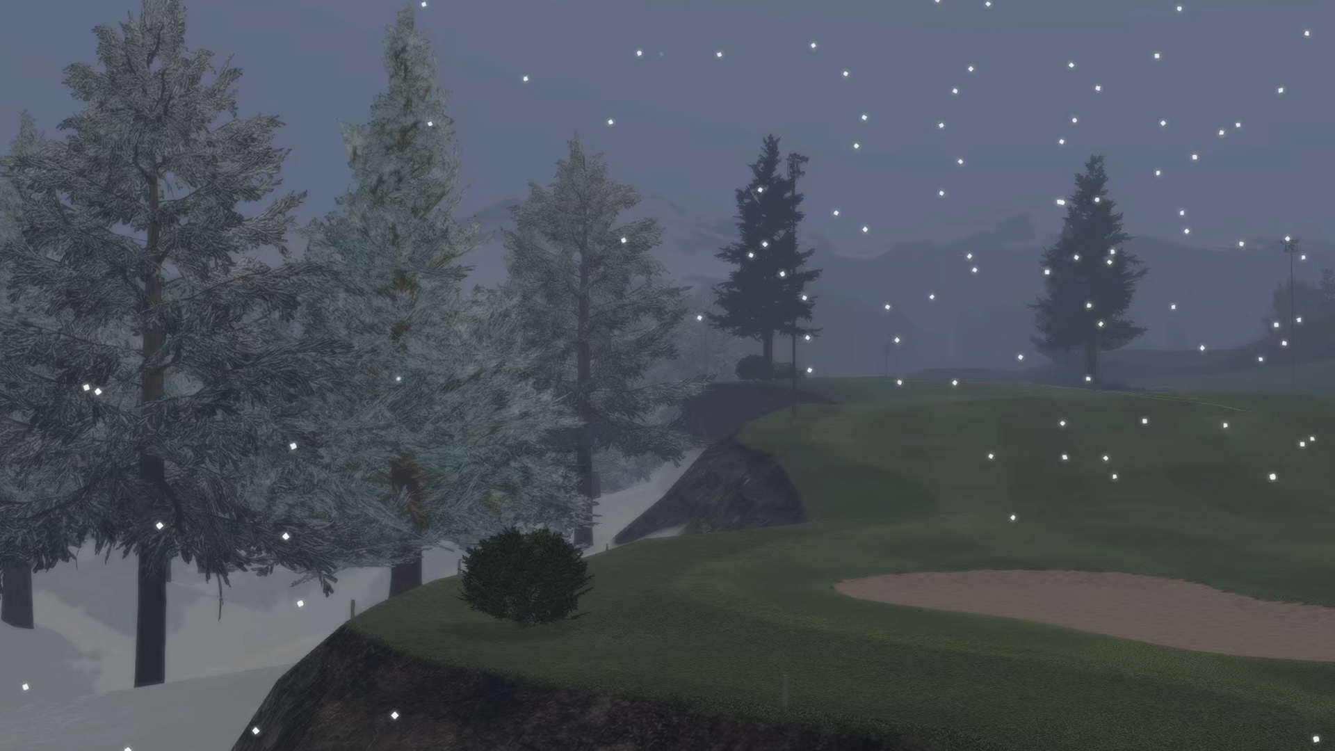 コースや時間などの条件次第で雪が降る場面も……