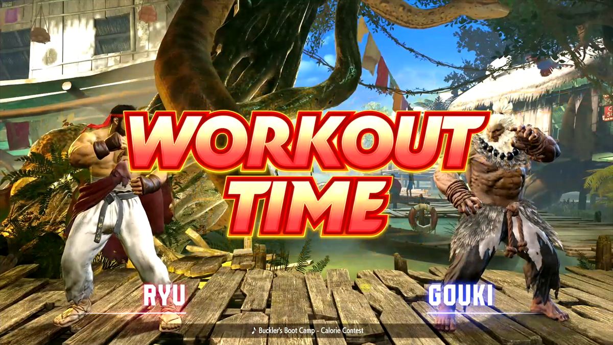 カロリーコンテストは体力ではなく消費カロリーで競う。体力バーもカロリーゲージに変更