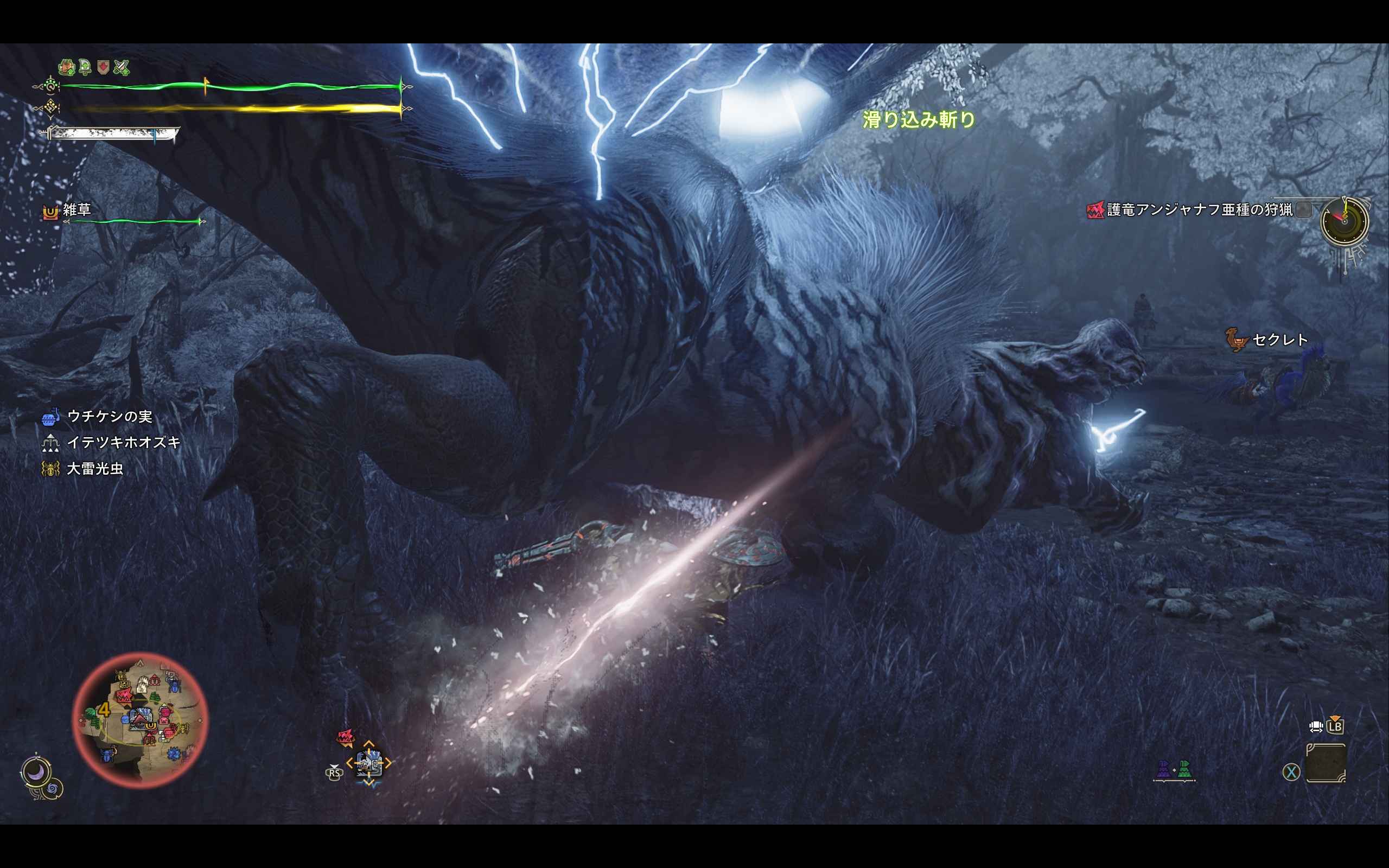 グラフィックスプリセット「高」でのキャプチャ。護竜アンジャナフ亜種との戦いの様