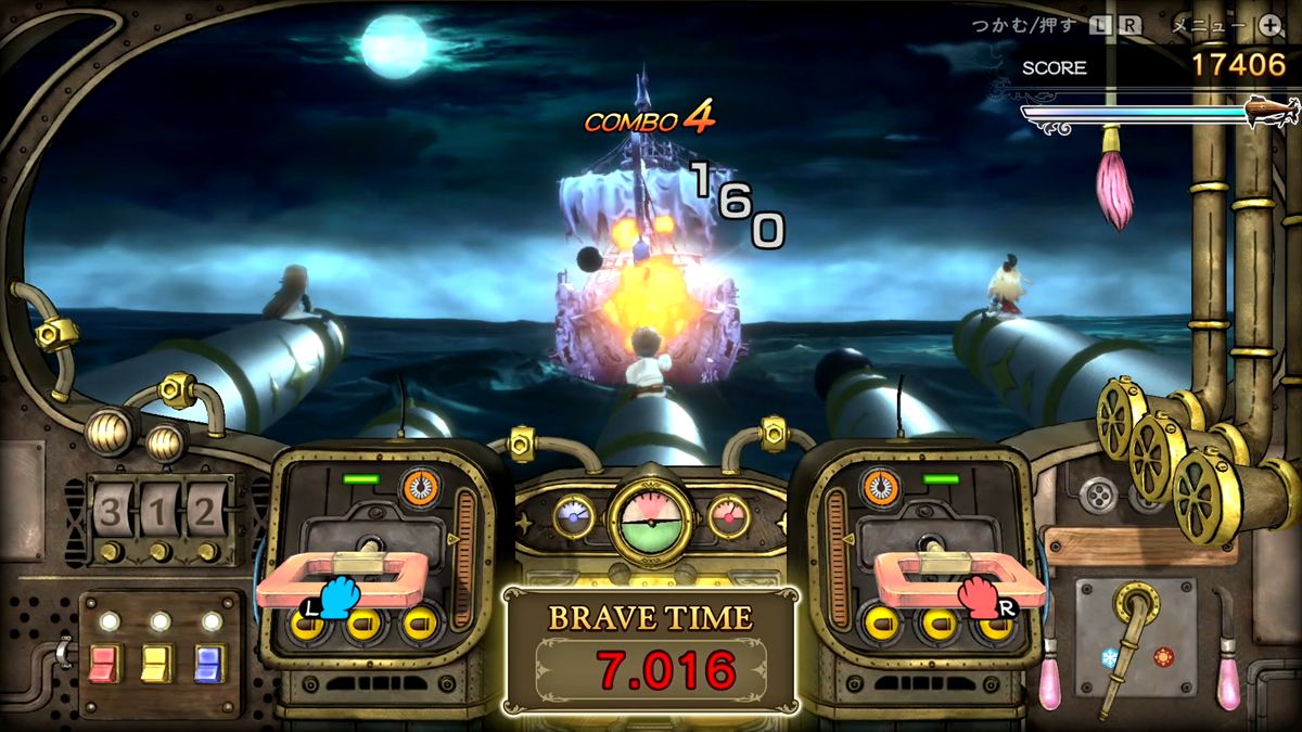 今回プレイしたステージでは終盤に幽霊船と遭遇。ステージごとに異なるギミックが楽しめそうだ