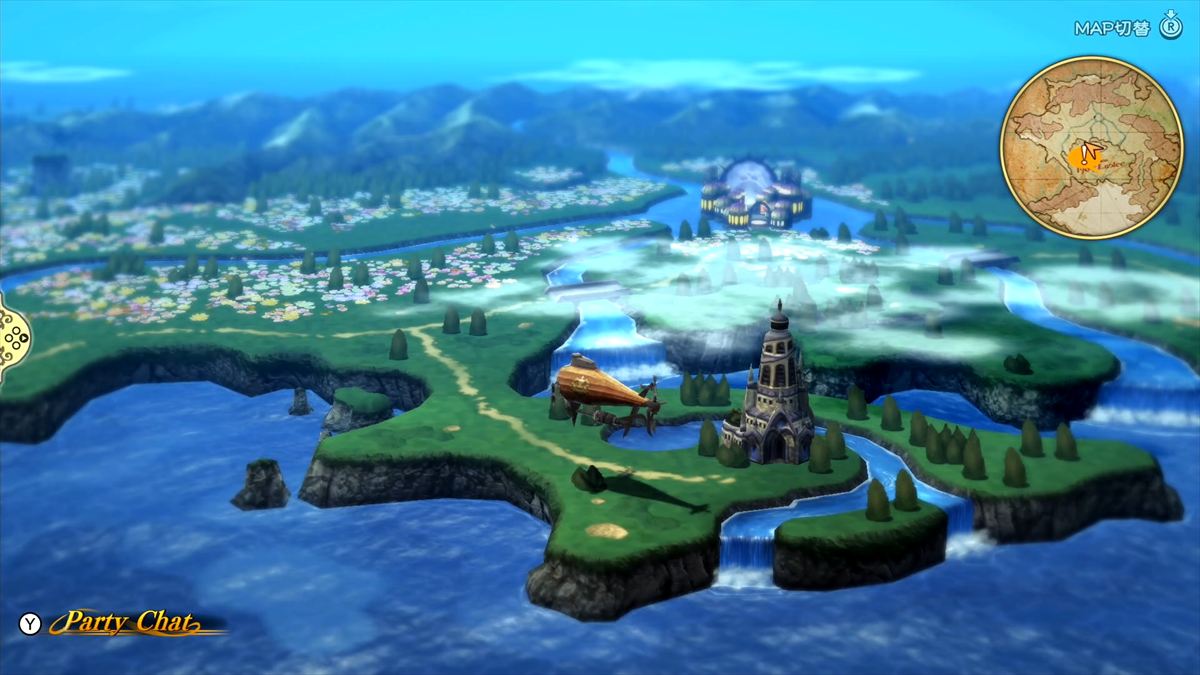 飛空艇で移動すれば、世界の広大さを実感できそうだ