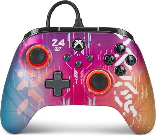 PowerAアドバンテージ有線コントローラー Xbox Series X|S用 サイバースタイル（公式ライセンス取得）XBGP0186-01