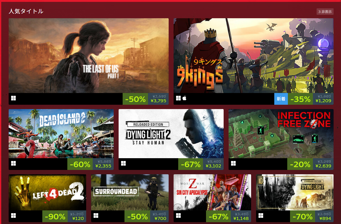 THE LAST OF US Part 1：3,795円