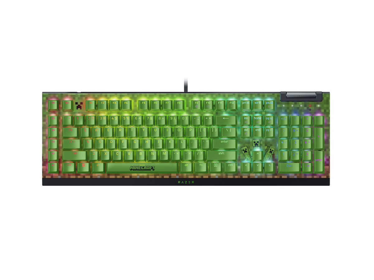 Razer BlackWidow V4 X Minecraft Edition