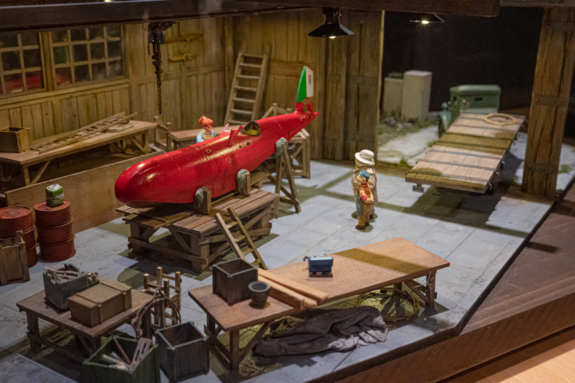 名場面を表現したジオラマ