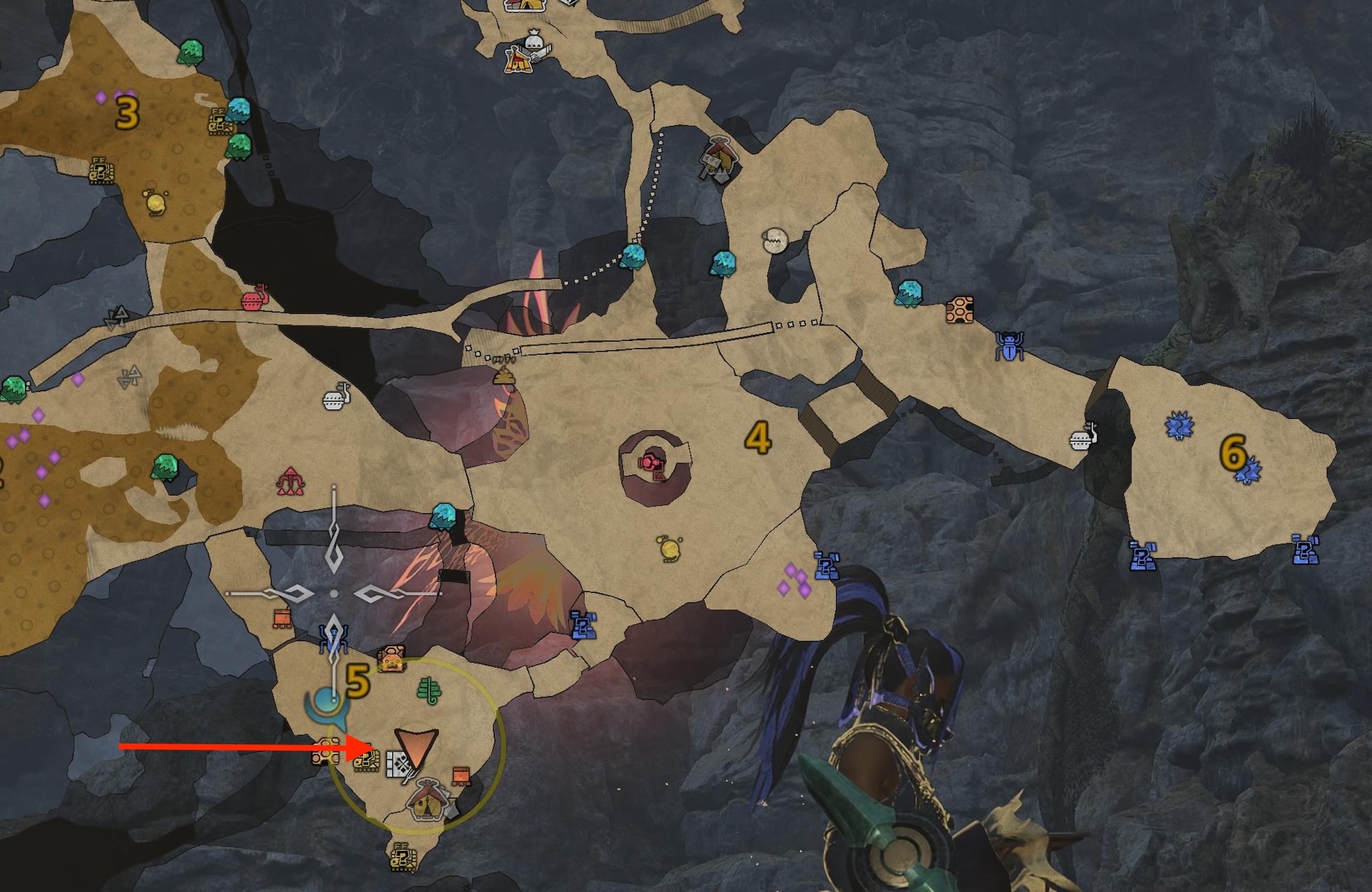 目的の場所はエリア5だ