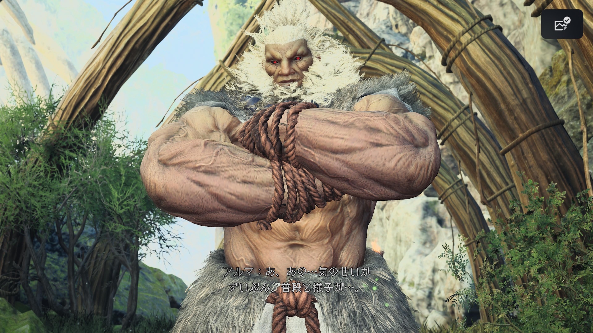 それもそのはず。ハンターの見た目が完全に豪鬼になっているのだ