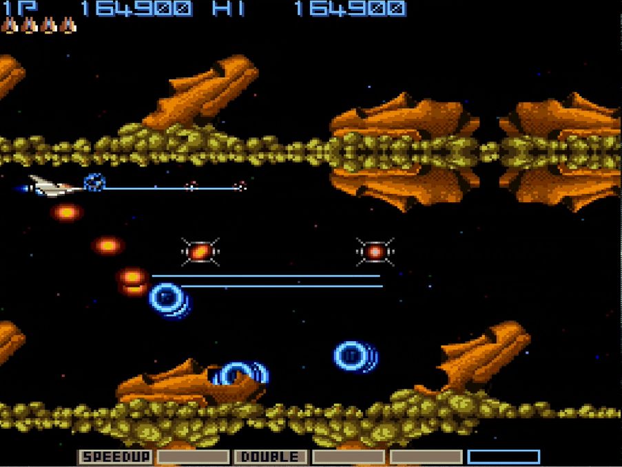 後にシリーズ名物となる敵キャラ、モアイはステージ3に登場