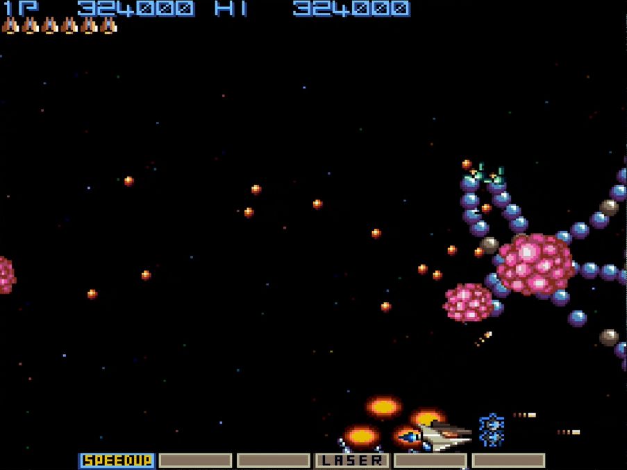 ステージ5は、見た目も動きも不気味さが際立つ触手ステージ