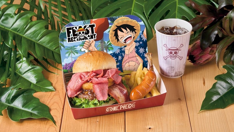 ルフィのスタミナ・ビーフバーガーセット