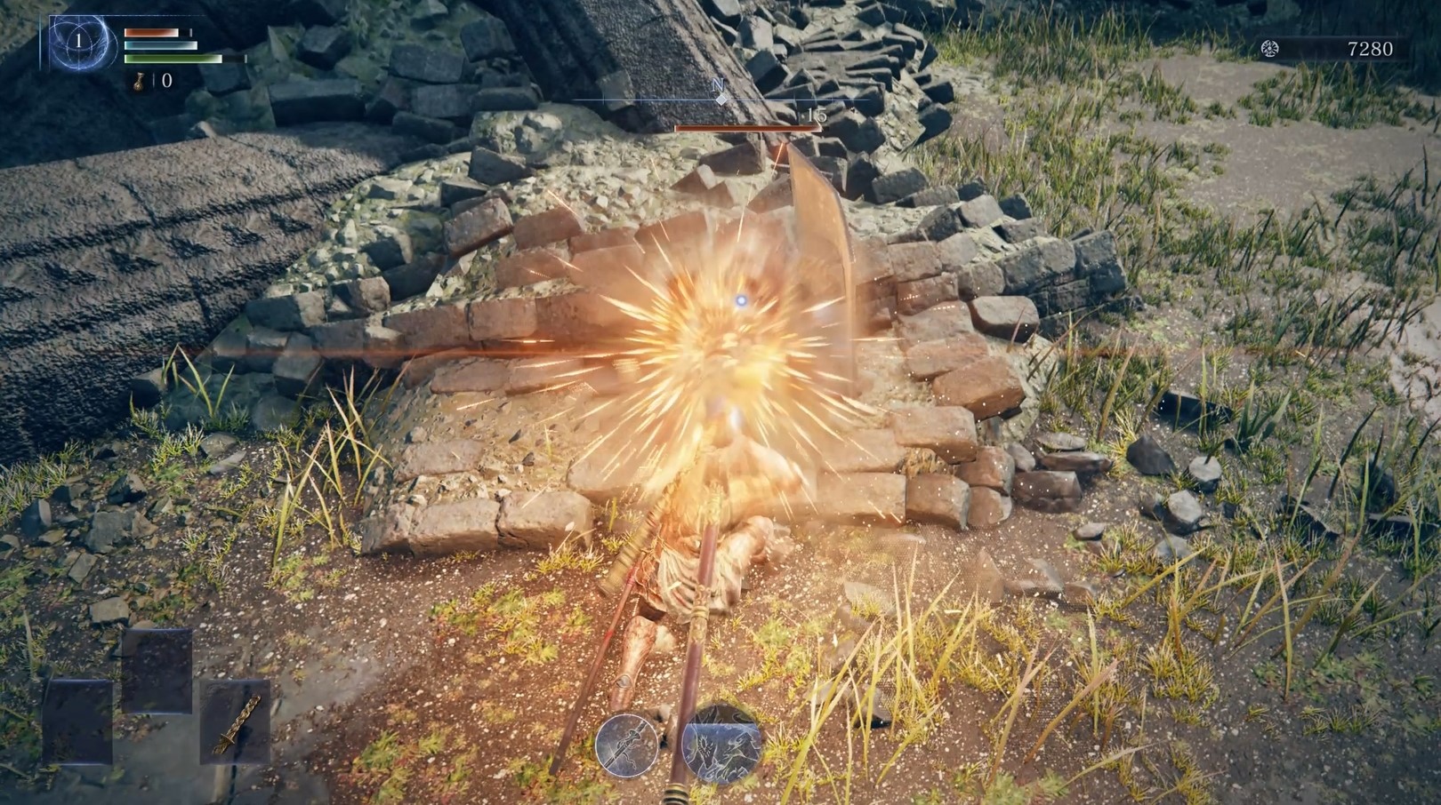 “弾き”アクション