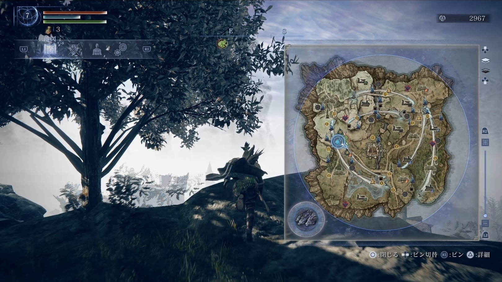 「リムベルト」の地図はこんな感じ。建物の位置が毎度入れ替わる