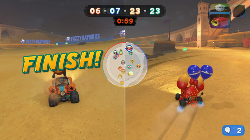 自分の風船を全て破られてしまうと、その試合を終了となる