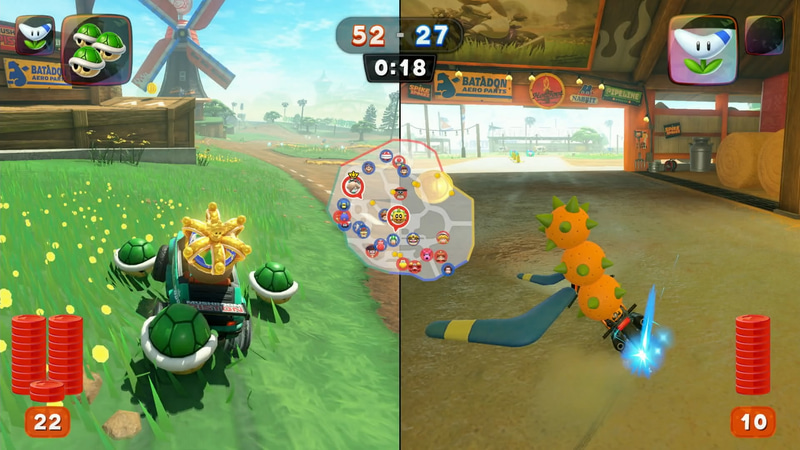 「あつめてコイン」はフィールド上にあるコインを集めた枚数で競う