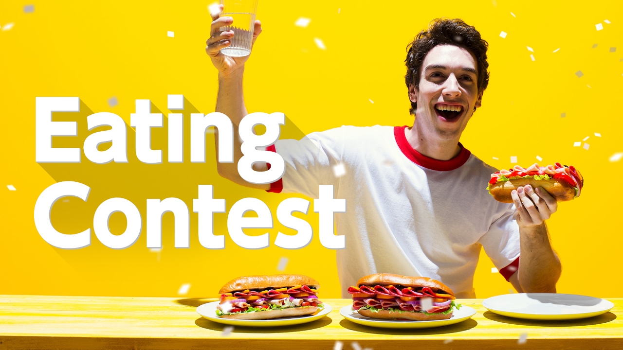 モーションIRカメラを使った「大食いコンテスト」などを収録していた