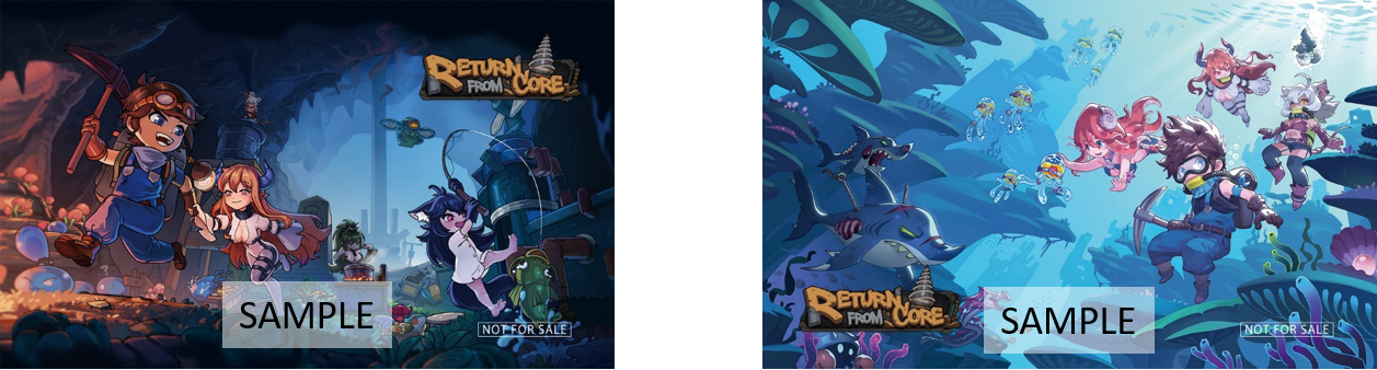 リターン・フロム・コア オリジナルノベルティカード(2種)