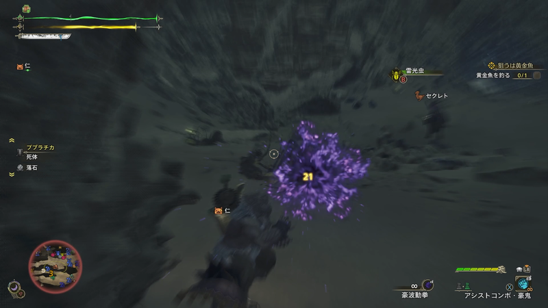 スリンガー弾を「豪波動拳」に変化させる。スリンガーと同じくモンスターに捕まった際の脱出に使用できたり、チャージする事で威力アップもできる