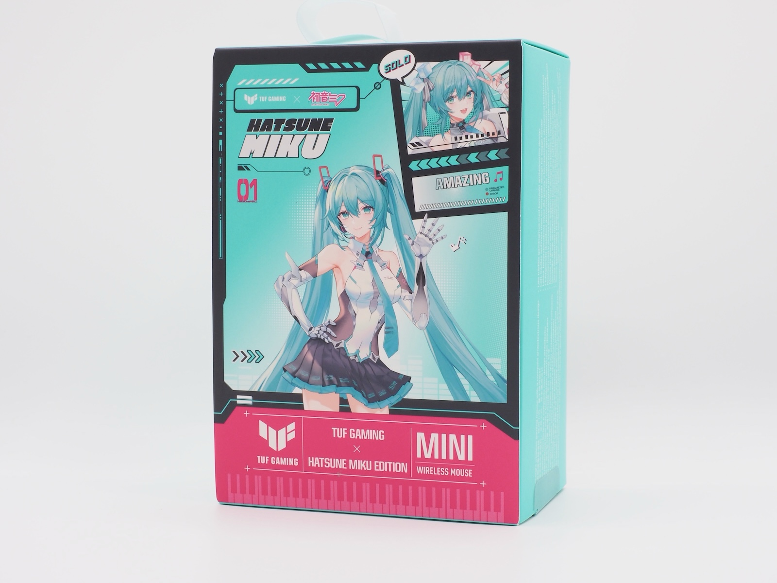 「TUF Gaming Mini Wireless Mouse Hatsune Miku Edition」にはベースモデルがなく、初音ミクコラボで初登場となる
