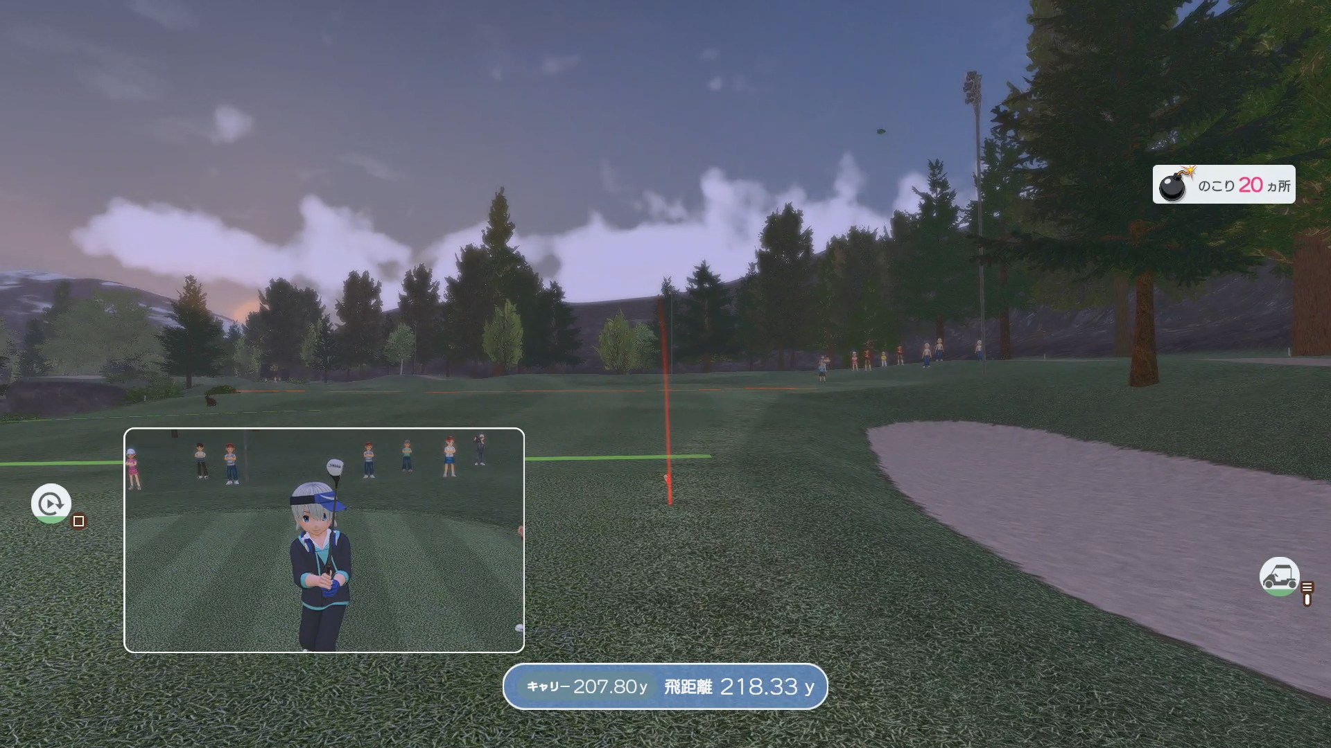 順調にフェアウェイにボールをキープしたかと思っていたが……